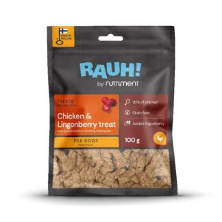 RAUH__CHICKEN-LINGONBERRY_TREAT__KANA-PUOLUKKAHERKKU__100G